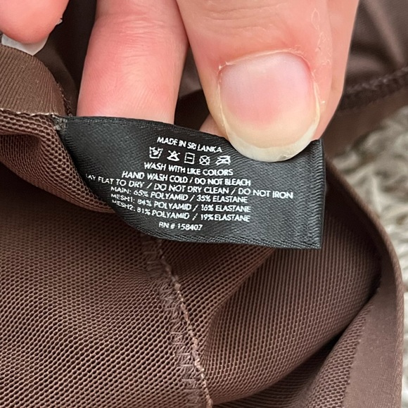 Pinsy Green Brown Scoop Tank Hourglass Shapewear Thong Bodysuits Women Size XL - Picture 14 of 16